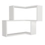 Hanah Home Estantería de Pared Escandinava Blanca de Tablero de Partículas Melaminado 45x55.4x14.5 cm