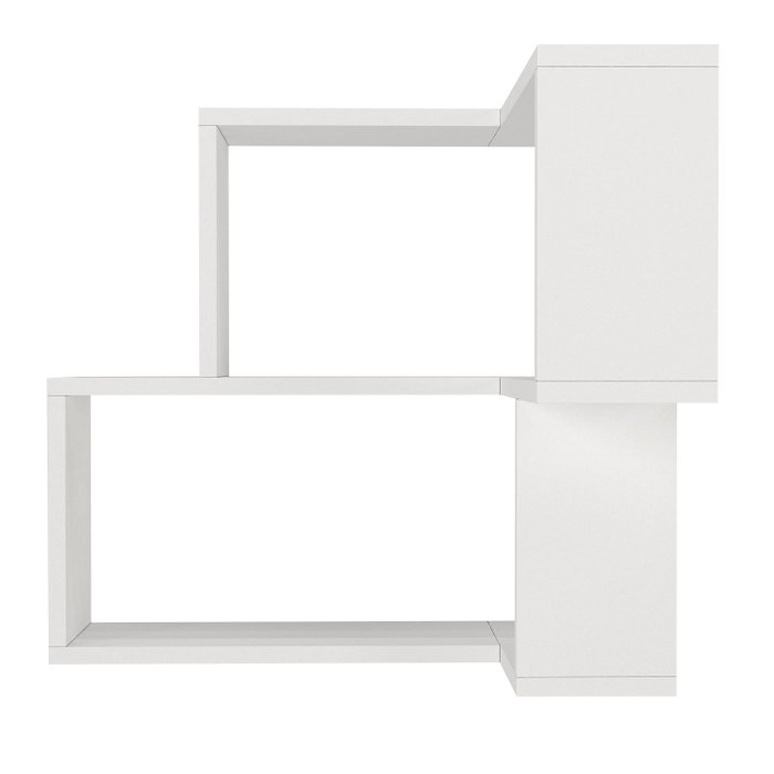 Hanah Home Estantería de Pared Escandinava Blanca de Tablero de Partículas Melaminado 45x55.4x14.5 cm