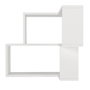 Hanah Home Estantería de Pared Escandinava Blanca de Tablero de Partículas Melaminado 45x55.4x14.5 cm