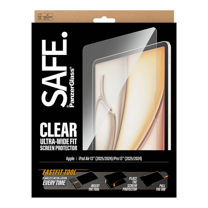 PanzerGlass SAFE Protector de Pantalla para iPad Air 13 y iPad Pro 13