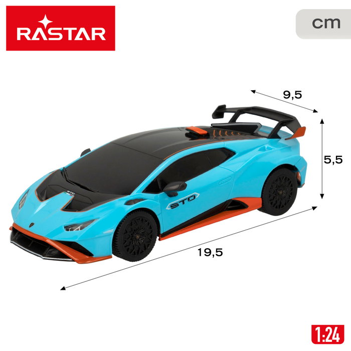 RASTAR Lamborghini Huracán STO Coche teledirigido 1:24 Azul