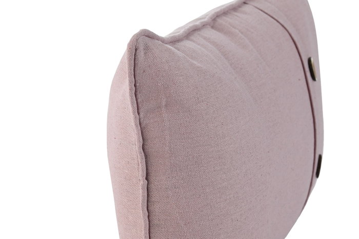 DKD Home Decor Cojín Algodón Poliéster Rosa Palo con Botones Coco DKD Home Decor Cojín Algodón Poliéster Rosa Palo con Botones Coco