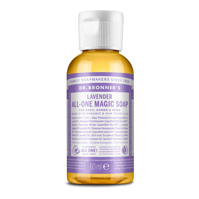 Dr Bronners Jabón Líquido Lavanda 60 mL Dr Bronners Jabón Líquido Lavanda 60 mL