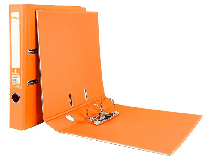 Liderpapel Archivador de Palanca A4 Naranja con Lomo de 52 mm