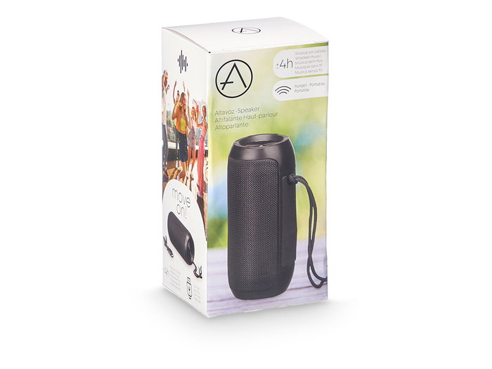 Arte Regal Altavoz Redondo Negro 8 x 16.5 x 7.5 cm (Set de 8)