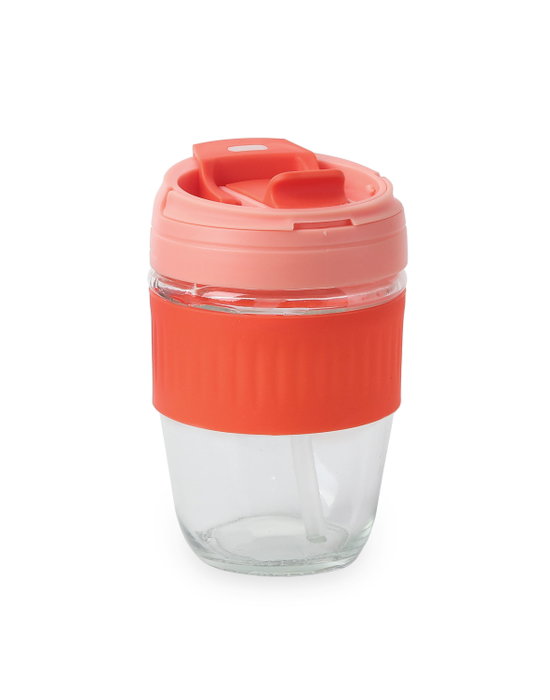 Bewinner Travel Mug Vidrio/Silicona 380 ml 8.5 x 8.5 x 13 cm (24 Unidades)