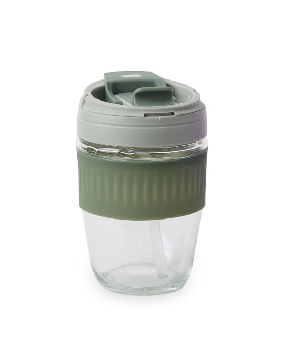 Bewinner Travel Mug Vidrio/Silicona 380 ml 8.5 x 8.5 x 13 cm (24 Unidades)