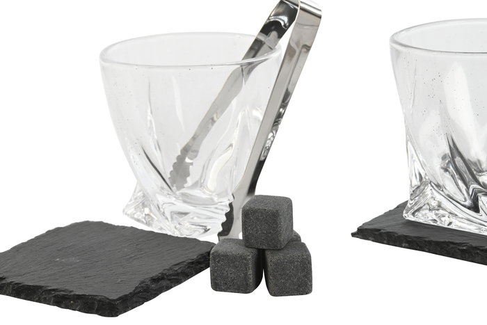 Whisky DKD Home Decor Marron 19.5 x 12 x 25 cm Set de 7