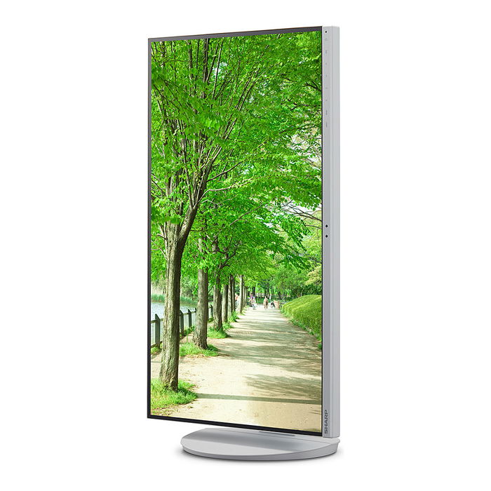 Sharp MultiSync EA272QW - Monitor LED IPS 27" (68.6 cm) QHD 2560x1440 16:9, 100% sRGB, 6ms, 350 cd/m², USB-C 90W, Altura e Inclinación Ajustable, Blanco