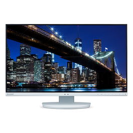 Sharp MultiSync EA272QW - Monitor LED IPS 27" (68.6 cm) QHD 2560x1440 16:9, 100% sRGB, 6ms, 350 cd/m², USB-C 90W, Altura e Inclinación Ajustable, Blanco