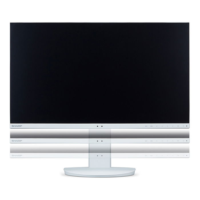 Sharp MultiSync EA272QW - Monitor LED IPS 27" (68.6 cm) QHD 2560x1440 16:9, 100% sRGB, 6ms, 350 cd/m², USB-C 90W, Altura e Inclinación Ajustable, Blanco