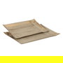 Bandeja Oro-Beige Metal 36 X 23 X 2 cm (Set de 2)