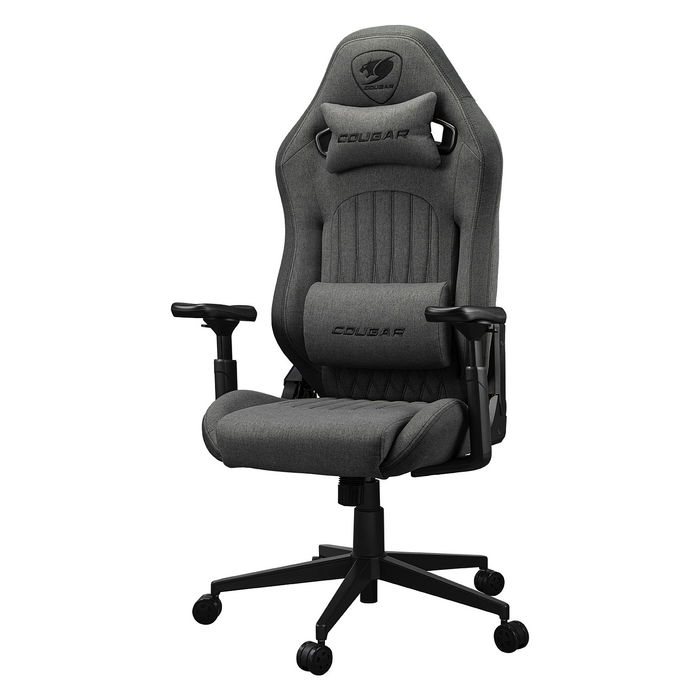 Cougar Silla Gaming CGR-EPF-ROG Explore Royal Gray Universal, Tela, Negro/Gris, 120 kg