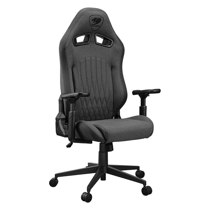 Cougar Silla Gaming CGR-EPF-ROG Explore Royal Gray Universal, Tela, Negro/Gris, 120 kg
