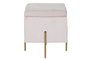 DKD Home Decor Reposapiés Rosa Dorado 45 x 47 x 45 cm
