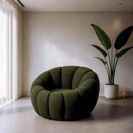 Ixia Sillón Verde Tejido-Madera
