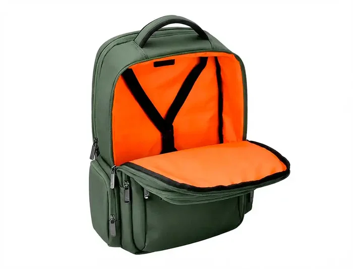 Antartik Volt Mochila 23L Verde Militar, 5 Compartimentos, Portátil, Tablet, Antirrobo, Transpirable