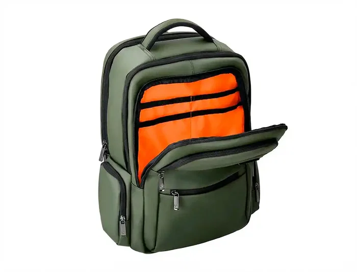 Antartik Volt Mochila 23L Verde Militar, 5 Compartimentos, Portátil, Tablet, Antirrobo, Transpirable