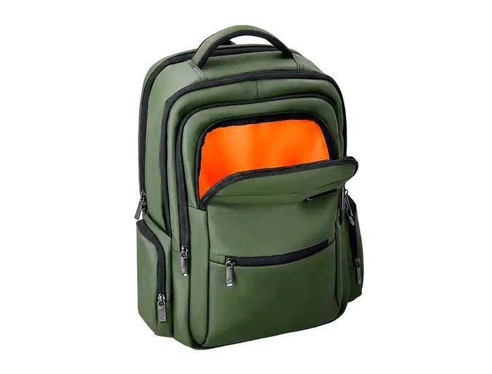 Antartik Volt Mochila 23L Verde Militar, 5 Compartimentos, Portátil, Tablet, Antirrobo, Transpirable