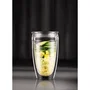 Bodum 0699965425982 Juego de 2 Vasos Pavina To Go Plástico Doble Pared Tapa Hermética 40 cl Transparente