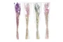 DKD Home Decor Ramo de Flores Secas Cola Conejo Surtido de 4 Colores