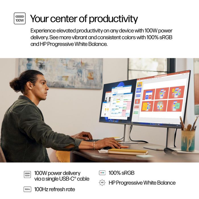 HP Series 5 Pro 527pu Monitor QHD USB-C de 27 pulgadas