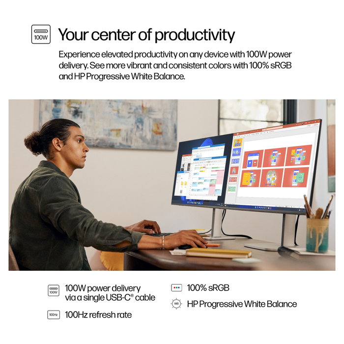 HP Series 5 Pro 527pu 27 pulg QHD USB-C