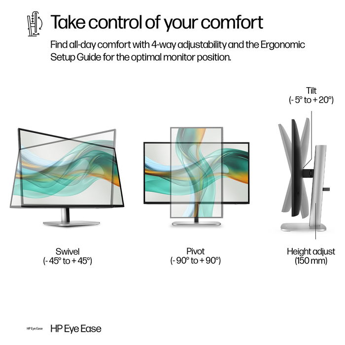 HP Monitor 527pu 27" QHD IPS 2560x1440 100Hz USB-C 350cd 5ms