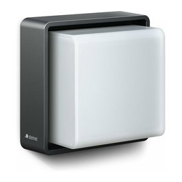 Steinel L 845 SC Aplique de Pared LED Exterior con Sensor de Movimiento, 9W 655lm IP44, Antracita, Aluminio/Plástico