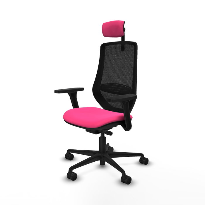 PIQUERAS Y CRESPO Silla de oficina Mardos con mecanismo Sincro/Traslack Rosa y Negro PIQUERAS Y CRESPO Silla de oficina Mardos con mecanismo Sincro/Traslack Rosa y Negro