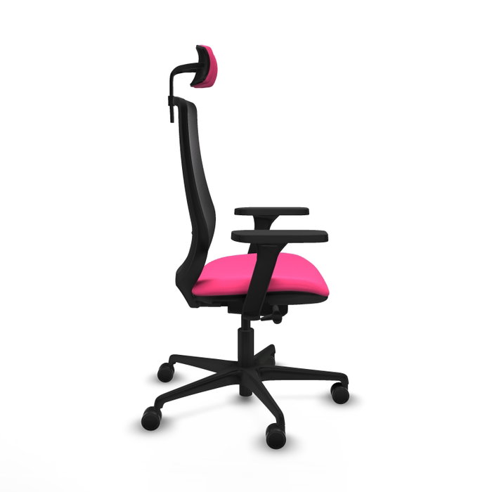 PIQUERAS Y CRESPO Silla de oficina Mardos con mecanismo Sincro/Traslack Rosa y Negro PIQUERAS Y CRESPO Silla de oficina Mardos con mecanismo Sincro/Traslack Rosa y Negro