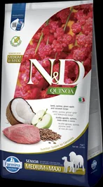 Farmina N&D Dog Quinoa Senior Cordero Med Maxi Pienso para Perro de Raza Maxi 7 kg