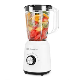 Orbegozo Batidora de Vaso BV 5035, 500W, 1.5 Litros, 2 Velocidades + Función Pulse, Vaso con Cuchilla de Acero Inoxidable Desmontable, Ideal para Smoothies y Batidos