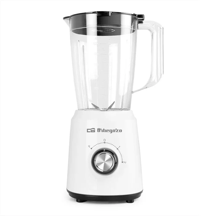 Orbegozo Batidora de Vaso BV 5035, 500W, 1.5 Litros, 2 Velocidades + Función Pulse, Vaso con Cuchilla de Acero Inoxidable Desmontable, Ideal para Smoothies y Batidos