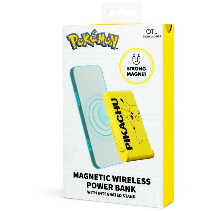OTL TECHNOLOGIES Batería Externa Pikachu Pokemon Magnética Inalámbrica 5000 mAh Carga Rápida OTL TECHNOLOGIES Batería Externa Pikachu Pokemon Magnética Inalámbrica 5000 mAh Carga Rápida