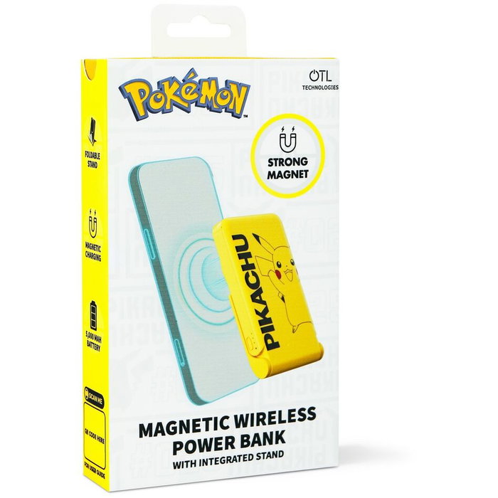 OTL TECHNOLOGIES Batería Externa Pikachu Pokemon Magnética Inalámbrica 5000 mAh Carga Rápida OTL TECHNOLOGIES Batería Externa Pikachu Pokemon Magnética Inalámbrica 5000 mAh Carga Rápida