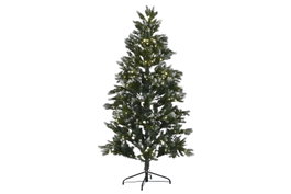 DKD Home Decor Árbol de Navidad LED Nevado 180cm