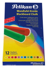 Tizas De Colores Pelikan Estuche De 12