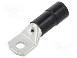BM GROUP Punta de anillo tubular aislada M14 Ø 15mm negro