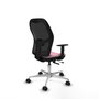 PIQUERAS Y CRESPO Silla de oficina Jorquera Rosa con mecanismo Sincro/Traslack