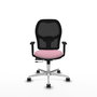 PIQUERAS Y CRESPO Silla de oficina Jorquera Rosa con mecanismo Sincro/Traslack