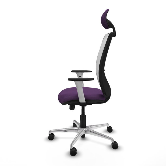 PIQUERAS Y CRESPO Silla de oficina Zulema Morada con Malla Blanca PIQUERAS Y CRESPO Silla de oficina Zulema Morada con Malla Blanca