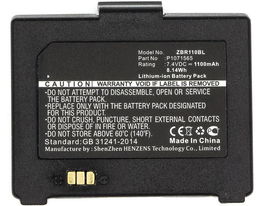 CoreParts Batería para Zebra Printer P1070125-008, P1071565 Li-ion 7.4V 1100mAh 8.14Wh Negra