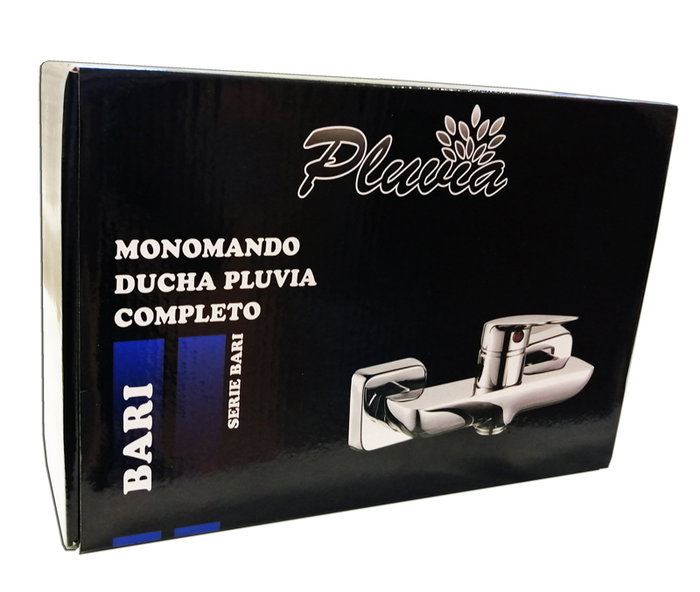PLUVIA Bari Grifo Monomando Lux Ducha Flexo + Mango MT9011-11