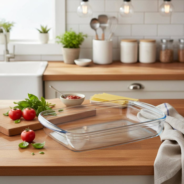 Pyrex® Fuente Rectangular Cook&Enjoy 40,3x26,3x7,3 cm, Vidrio Transparente Pyrex® Fuente Rectangular Cook&Enjoy 40,3x26,3x7,3 cm, Vidrio Transparente