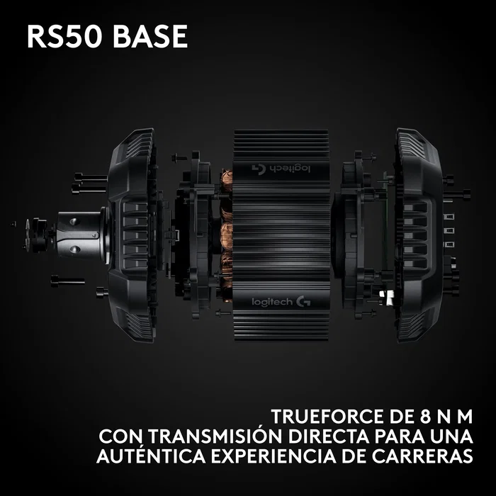 Logitech G RS50 System - Volante de Carreras Direct-Drive 8Nm con TRUEFORCE, Negro Logitech G RS50 System - Volante de Carreras Direct-Drive 8Nm con TRUEFORCE, Negro