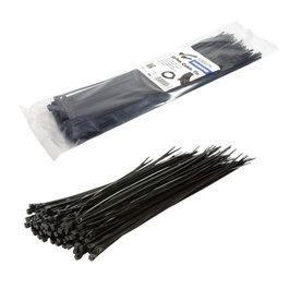 LogiLink Bridas de PA66, 100 piezas, negro, 3.4 mm x 300 mm