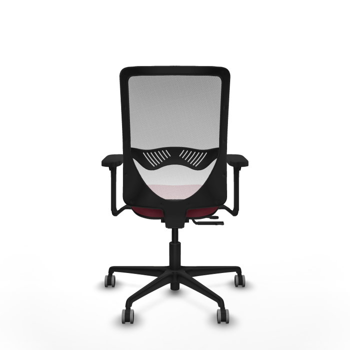 PIQUERAS Y CRESPO Silla de oficina Zulema Granate y Blanco