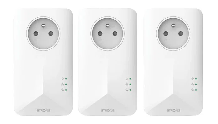 Strong Strong Powerline 1000 powerl1000trieuv2 - Adaptador Powerline HomePlug AV2 Gigabit Ethernet 1000 Mbit/s Blanco - Pack de 3 Piezas