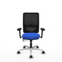 PIQUERAS Y CRESPO Silla de oficina Zulema con mecanismo Sincro/Traslack, Azul y Negro